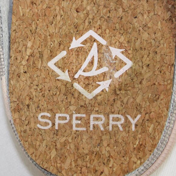 Sperry Crest Vibe Pastel Pink Gingham Gray Plaid Slip On Mule, Size 9 - Picture 9 of 9